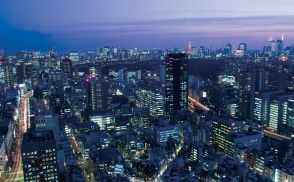 The skyscrapers of Tokyo