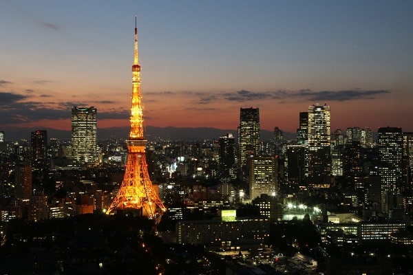 The skyscrapers of Tokyo